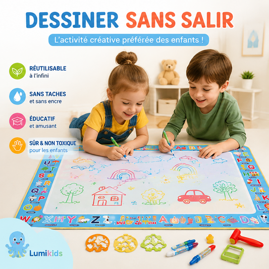 Tapis Magique a l'eau Montessori 100x80cm